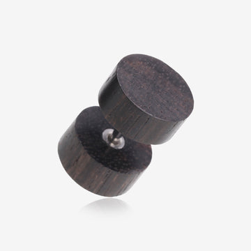 A Pair of Arang Wood Fake Plug Earring